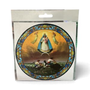 Our Lady of Charity Sticker – Round Devotional Design