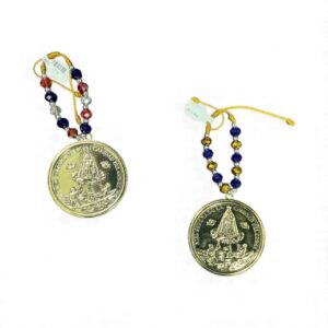 Our Lady of Charity Hanging Medal – Beaded Loop (Multiple Designs)