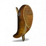 Decorative Wooden Güiro – Traditional Cuban Percussion Instrument