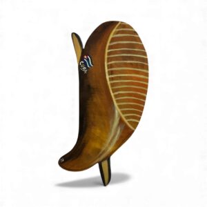 Decorative Wooden Güiro – Traditional Cuban Percussion Instrument