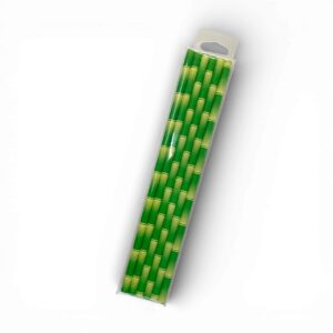 Bamboo Design Paper Straws – Set of 6