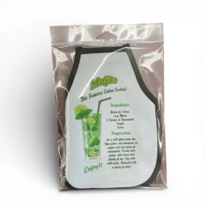 Mini Apron Bottle Cover – Mojito Recipe Design