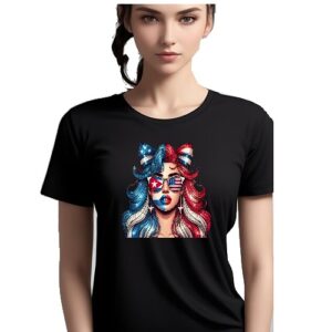 Cuban American Girl T-Shirt – Bold & Colorful Design