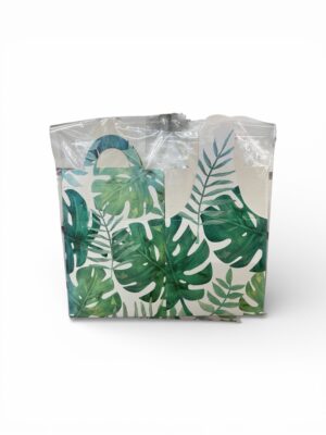 Tropical Leaf Gift Bags with Handles – Set of 4