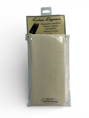 Cuban Elegance Disposable Dinner Napkins with Flatware Pocket (Multiple-Color)