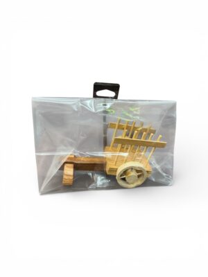 Mini Wooden Cuban Cart – Handcrafted Decorative Figurine