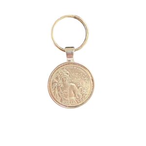 Celia Cruz Commemorative Coin Keychain – Stainless Steel