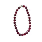 Burgundy Red River Pearl Necklace