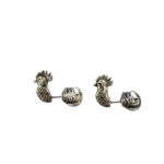 925 Sterling Silver Rooster Earrings