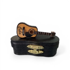 Cuba Mini Guitar Souvenir – 3” with Case