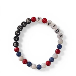 Patria y Vida Beaded Bracelet – Cuban Colors