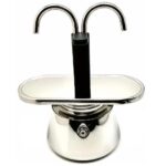 Double Spout Cuban Coffee Maker – Stainless Steel Construction