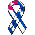 Large Freedom for Cuba Magnet. Ideal for Cars and Trucks 7 1/2" tall x 4" Wide