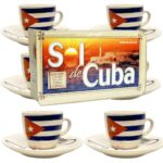 Cuban Flag Demitasse Cups Set – Celebrate Cuban Coffee Tradition