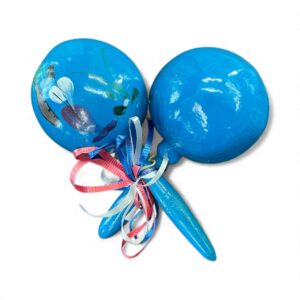 Set of Cuban Maracas Hand Painted. Aprox 8" long