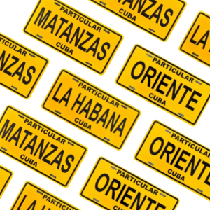 Cuban License Plate – Choose Your Province or Region