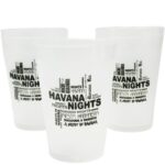 Frosted Plastic Cup Havana Nights 16 oz