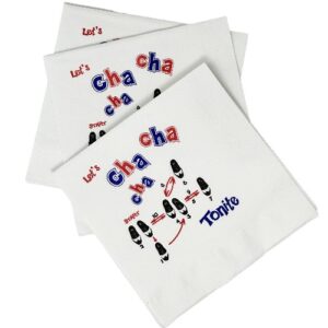 Cocktail Napkins Cha Cha Cha 2 Ply 5″ x 5″