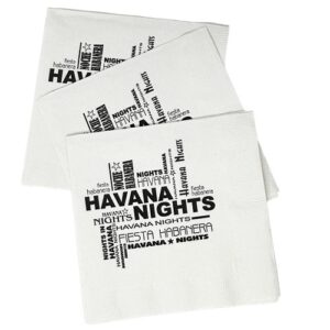 Cocktail Napkins Havana Nights 2 Ply 5" x 5"