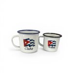Cuba Flag Espresso Mug – Enamel Style (3 oz & 4 oz)