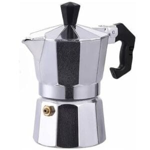 Cuban Coffee Maker Aluminum Construction 1 oz, 3 oz, 6 oz, 9 oz Cup Capacity