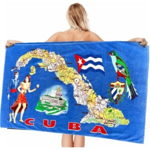 Beach Towel Isle of Cuba 30" x 57"