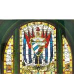 Ceramic Tile 6 x 8" for Wall or Table Top "Liberty Glass Window" Stand Included