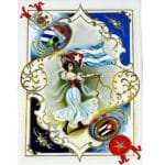 Ceramic Tile 6 x 8" for Wall or Table Top "La Mambisa" Stand Included