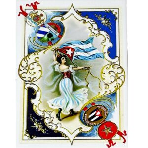 Ceramic Tile 6 x 8" for Wall or Table Top "La Mambisa" Stand Included