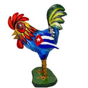 Cuban Rooster Hand made Papier Mache 12" Tall