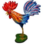 Cuban Rooster Hand made Papier Mache 18" Tall