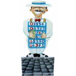 Prop Cuban Lottery Street Vendor 60" x 48"