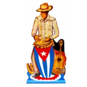 Prop Cuban Guajiro Playing Tumbadora 60" x 48"