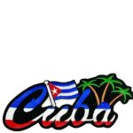 Small Embroidered Cuban Flags with Glue Backing Set of 3. Size 1 1/4" x 3/4" Each