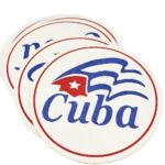 Coasters Cuban Flag Set of 6 Size 4"