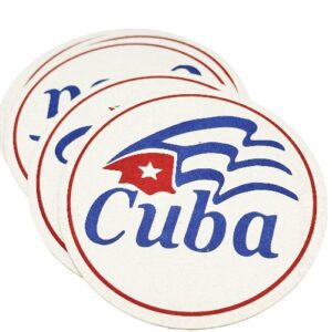 Coasters Cuban Flag Set of 6 Size 4"
