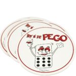 Coasters Domino Party Set of 4 Size 4"