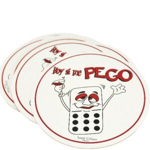 Coasters Domino Party Set of 4 Size 4"