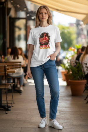 Cuba Graphic T-Shirt – Traditional Cuban Art Design