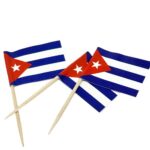 50 Cuban Flag Toothpick for Food Decoration