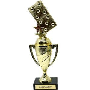 11” Domino Trophy "El Mas Agacha'o"