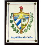 Cuban Coat of Arms Wall Plaque 7" X 9"