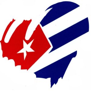 Decal Cuban Broken Heart 3" x 3"