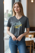 Dále Trumpet V-Neck Graphic T-Shirt