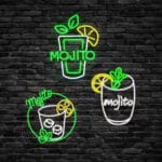 Mojito Neon Sign – Green & Yellow LED Wall Decor