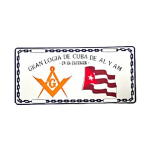 License Tag Gran Logia de Cuba
