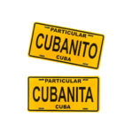 Cubanito / Cubanita License Plate Tag