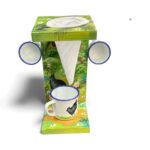 Coffee Strainer with Cloth and Enameled Jar – 14" High