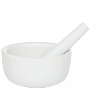 Small Quality Porcelain Mortar and Pestle 3 1/2" x 2"