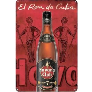 Bacardi Rum Vintage Advertising Metal Sign – 8" x 12"